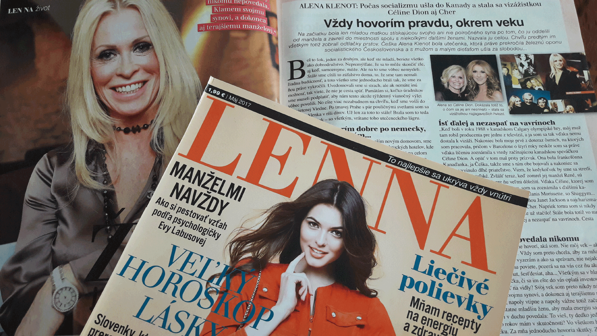 Interview Alena Klenot for Slovak fashion magazine Lenna